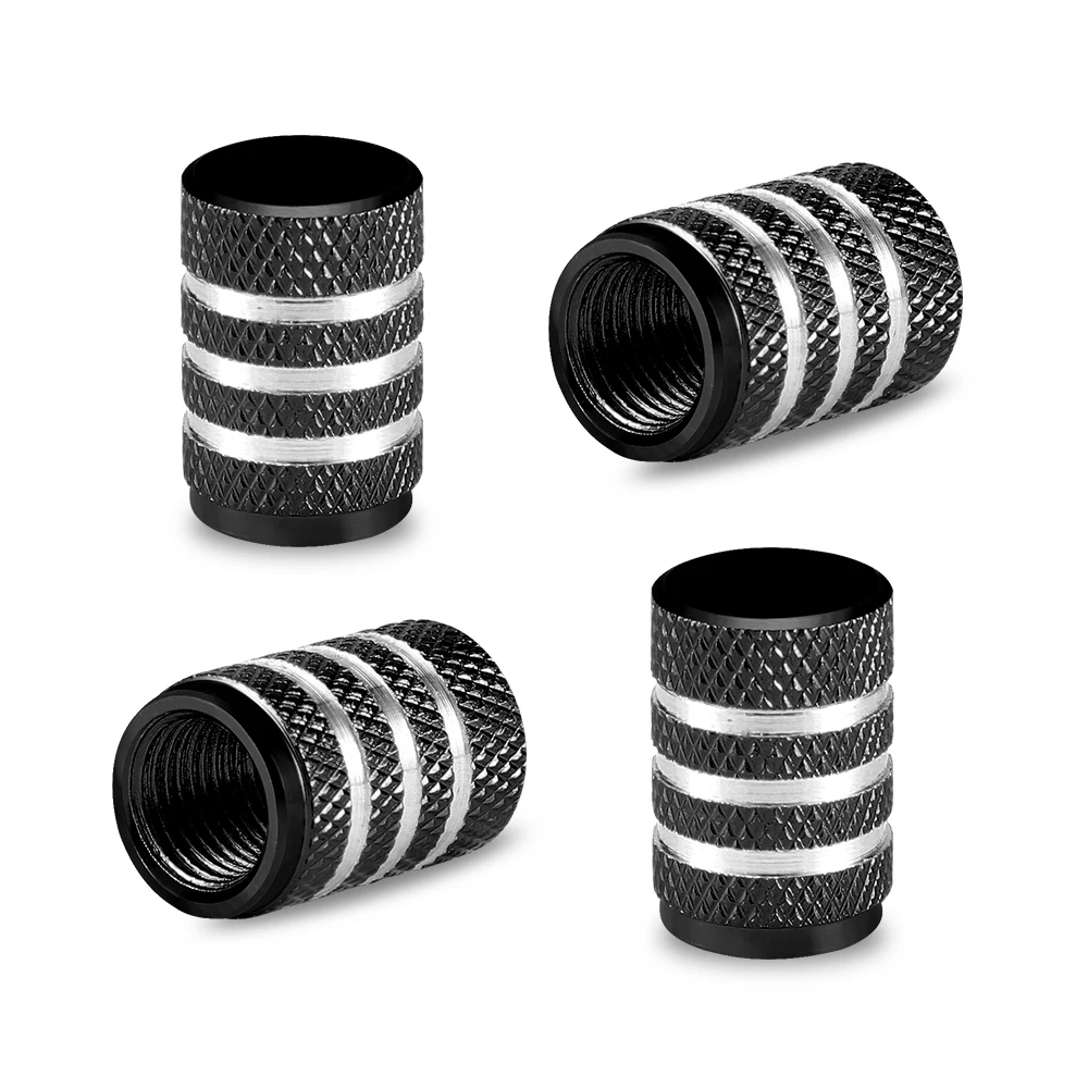 AliExpress NONE AQTQAQ 4Pcs/Set Universal Tire Stem Valve Caps Aluminium Car Dustproof Cap Tire Wheel Stem Air Valve Caps for Motorcycle Bicycle