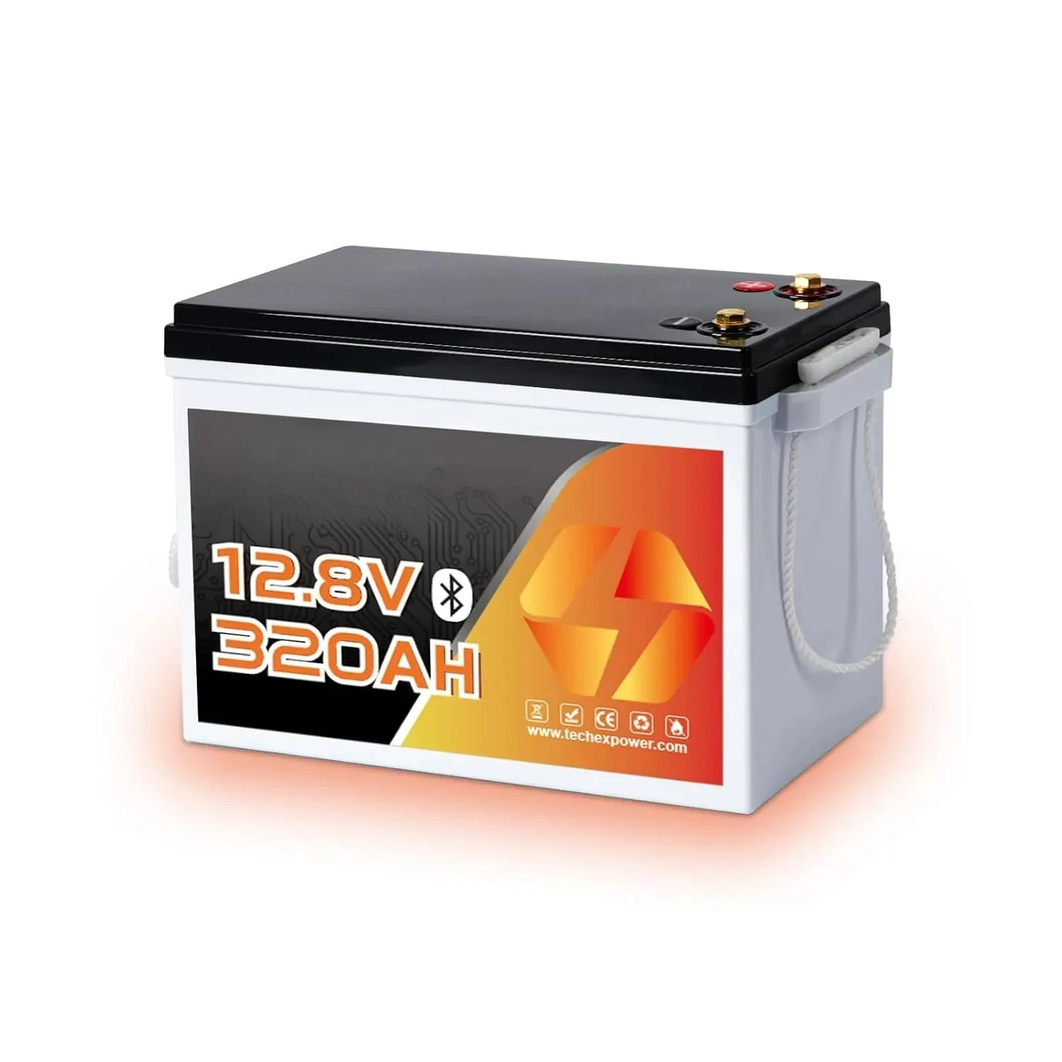 

12V 320Ah Self-Heating LiFePO4 Battery 200A BMS Bluetooth Low Temp Cutoff Deep Cycle for RV Solar Camping, Customized