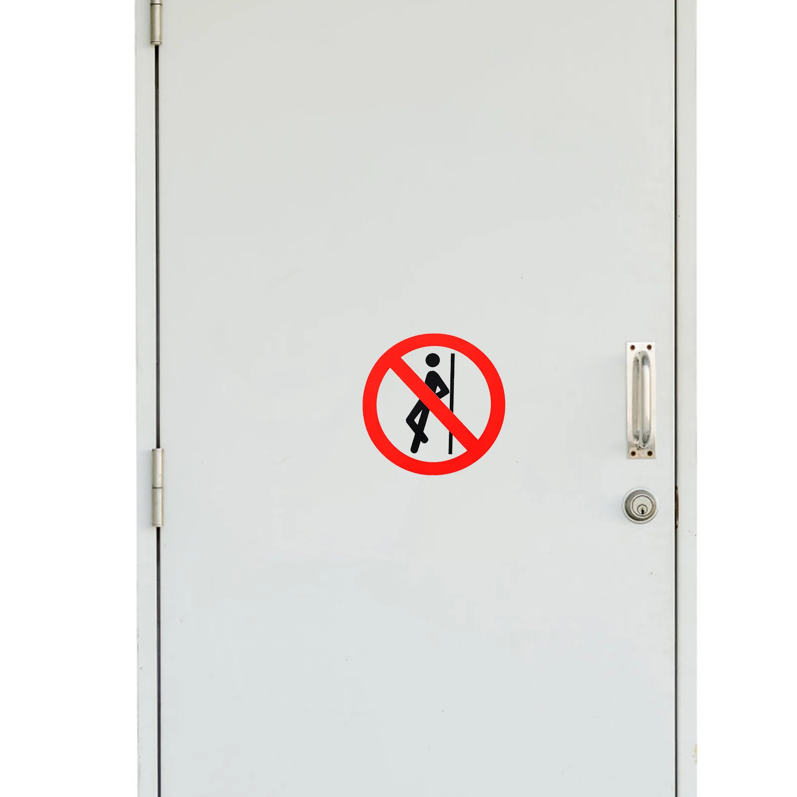 

5pcs Safety Warning Sign Stickers No Leaning Signs Self Adhesive Waterproof Decals For Metal Glass Steel Surfaces Traffic Safety