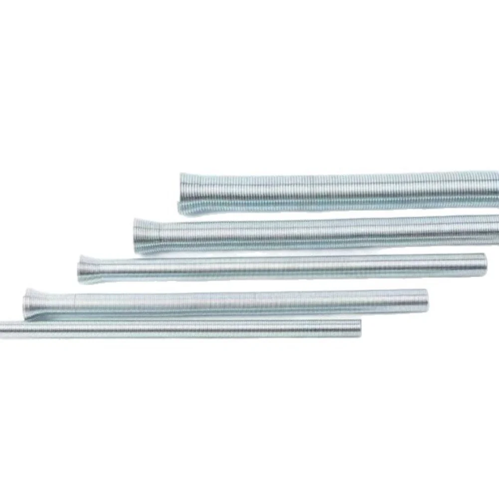 Spring Tubing for benders Kit for Pipe O.D. 1/4 5/16 3/8 1/2 and 5/8 Inch for Precise Bends Without Pipe Deformation