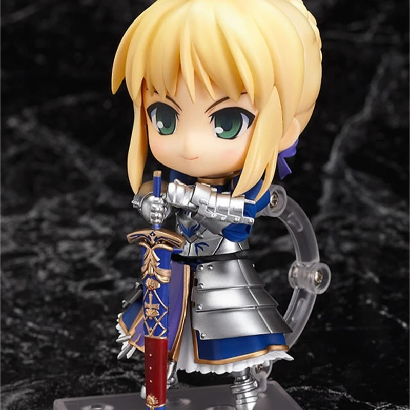 إصدار متحرك من Fate/Stay Night Sabre مقاس 10 سم # 121 بولي كلوريد الفينيل فتاة أنيمي عمل أرقام أطقم منمذجة سطح المكتب زخرفة ديكورا اللعب دمية الهدايا