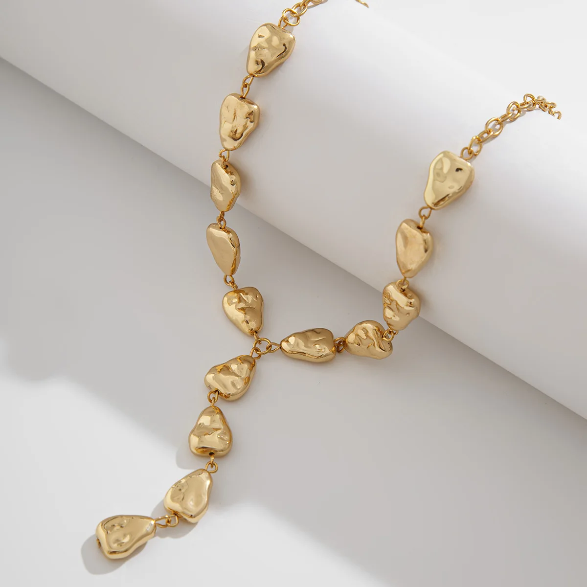 قلادة ضيقة بشرابة على شكل حرف Y للفتيات ، بساطتها ، لون ذهبي ، قطرة ماء ، اتجاه المجوهرات ، هدايا العطلة ، X0285 #4