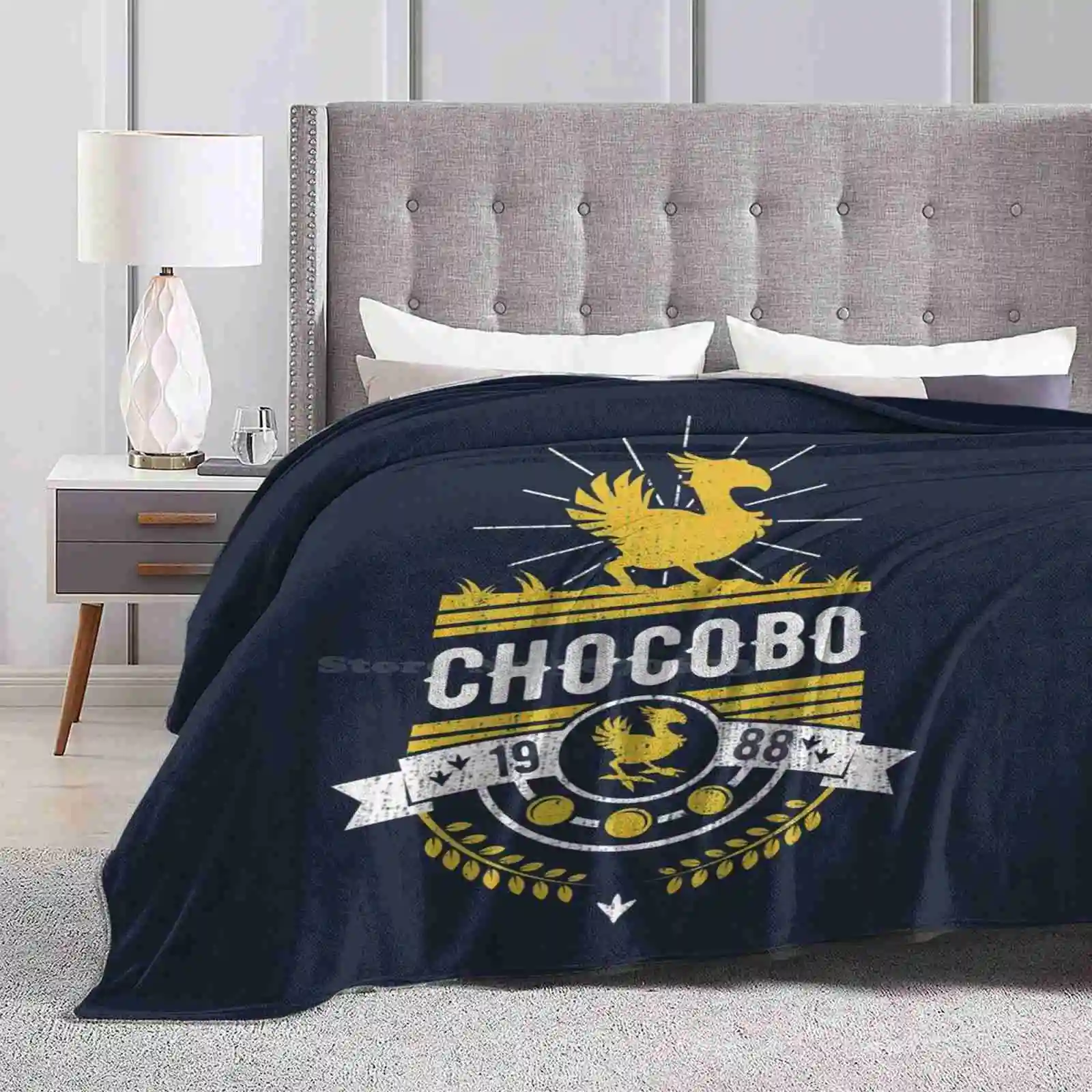 Chocobo Latest Super Soft Warm Light Thin Blanket Final Fantasy Vii Cloud Strife Ff7 Shinra Sephiroth Kue First Class Soldier