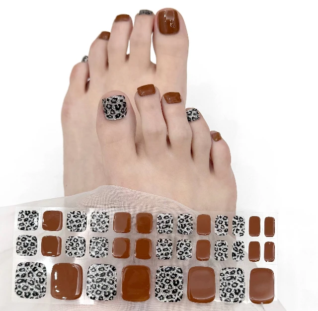 Autocollant UV pour ongles de deuxième génération, 34 pointes, colle cristal, papier doux polyvalent, Gel ferme imperméable, Semi-cuit pour les orteils