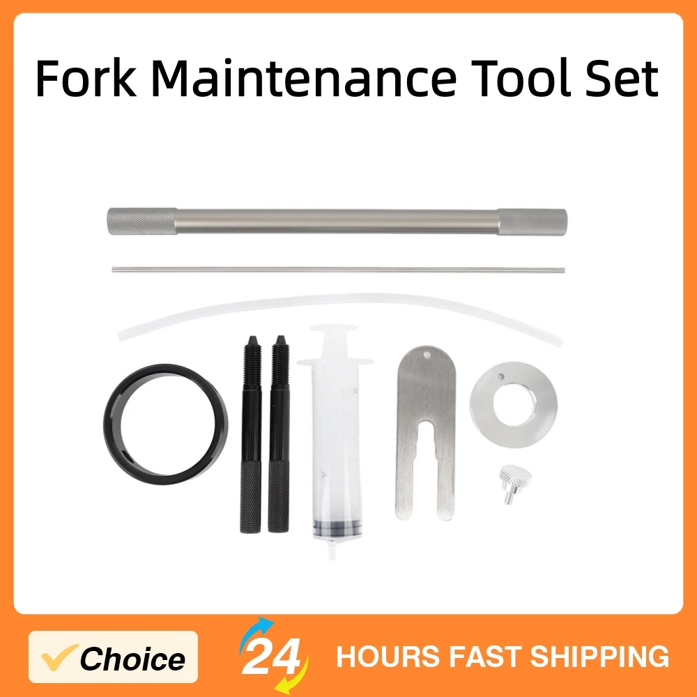 Fork Service Tool Kit for Most Regular Cartridge and Inverted Forks Spring Compressor Motorcycle Fork Maintenance Tool Set