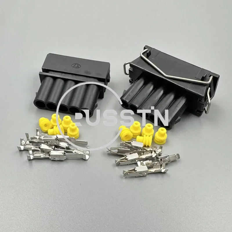 1 Set 5 Pin Waterproof Automotive Car Connector Wire Cable Plug 357 972 755 357972755 Sealed Sockets AC Assembly For VW