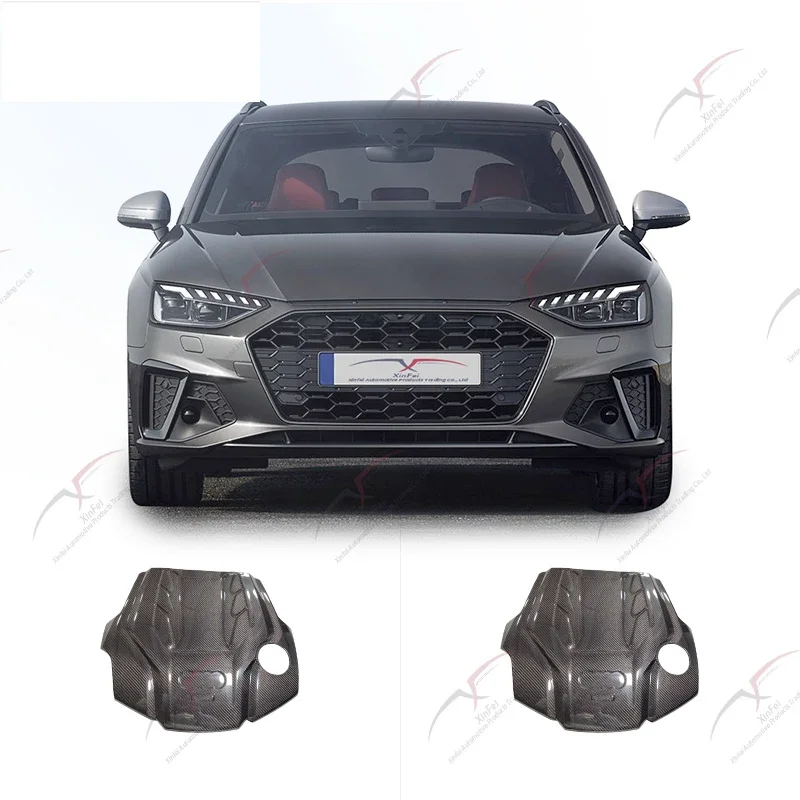 Suitable For AUDI S4 S5 B9 2.9T Car Modification Carbon Fiber Engine Hood Engine Intake System Kit Accessories