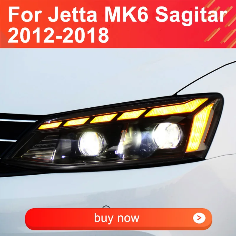 

Car Styling Headlight for VW Jetta MK6 Sagitar 2012-2018 LED Headlights Plug and Play with LED DRL Dynamic Turning Headlights