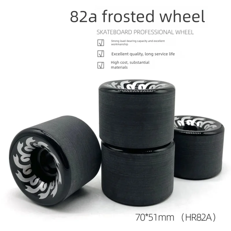 Accesorios para ruedas de patineta: Ruedas grandes de PU para longboard, patineta de calle, scooter y tabla de surf, antideslizantes, de alto rebote.