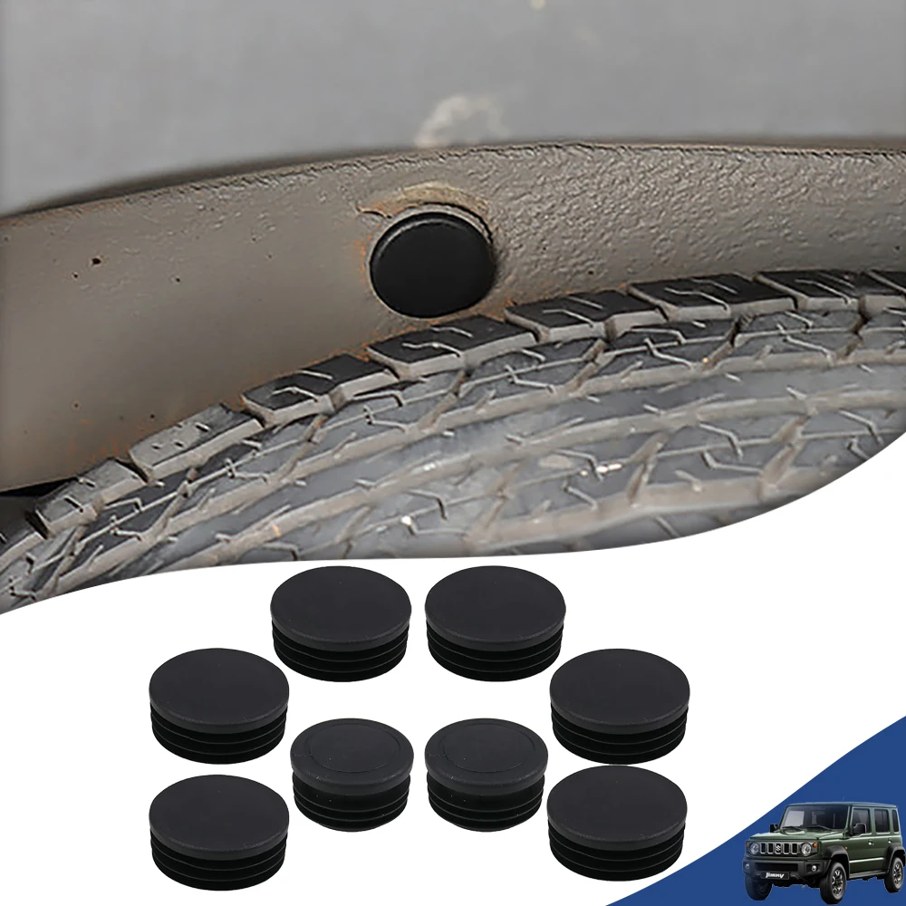 

8PCS Car Chassis Waterproof Plug Chassis Round Hole Dust Cap Cover for Suzuki Jimny JB64 JB74 GL XL 5-Door 2019-2024 Accessories