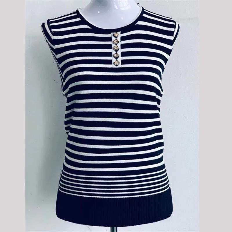 

Женский вязаный топ Slim Fit Long Sve round Ne Stripe с рисунком, винтажный зимний узор для поездок на работу, коллекция ort Le...