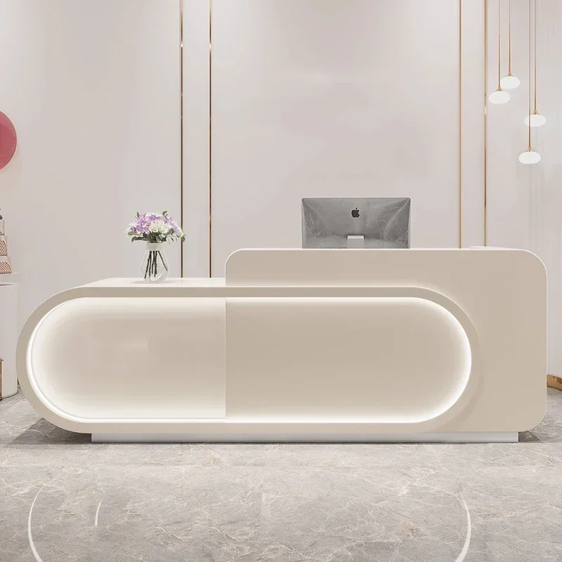 Aesthetic Pulpit Front Desk Lectern Modern Office Podium Stand Register Counter Hair Salon Executive Mostrador Trendy Furniture