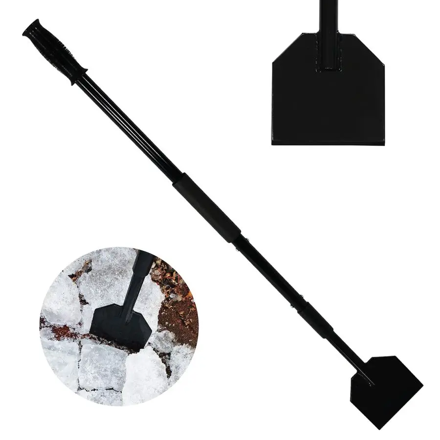 

Long Handle Ice Scraper amp Chopper Steel Flat Head Shovel Floor Scraper for Gardens, Driveways amp Sidewalks