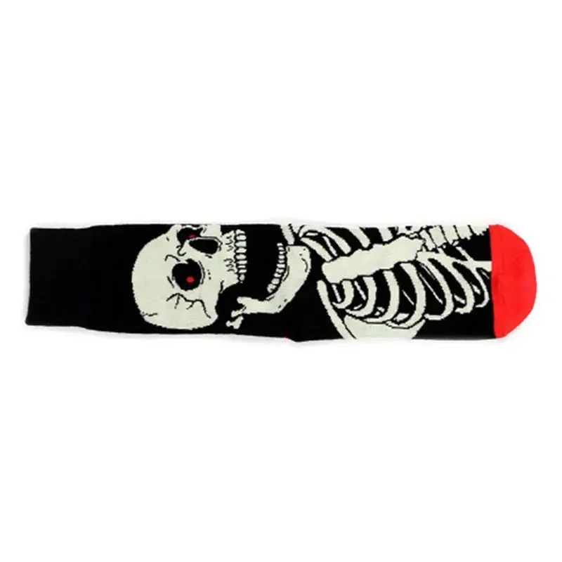 Retro Novelty Skull Skeleton Bones Cotton Crew Socks Unisex Men Women Halloween Creative Stockings Harajuku Long Socks Gifts
