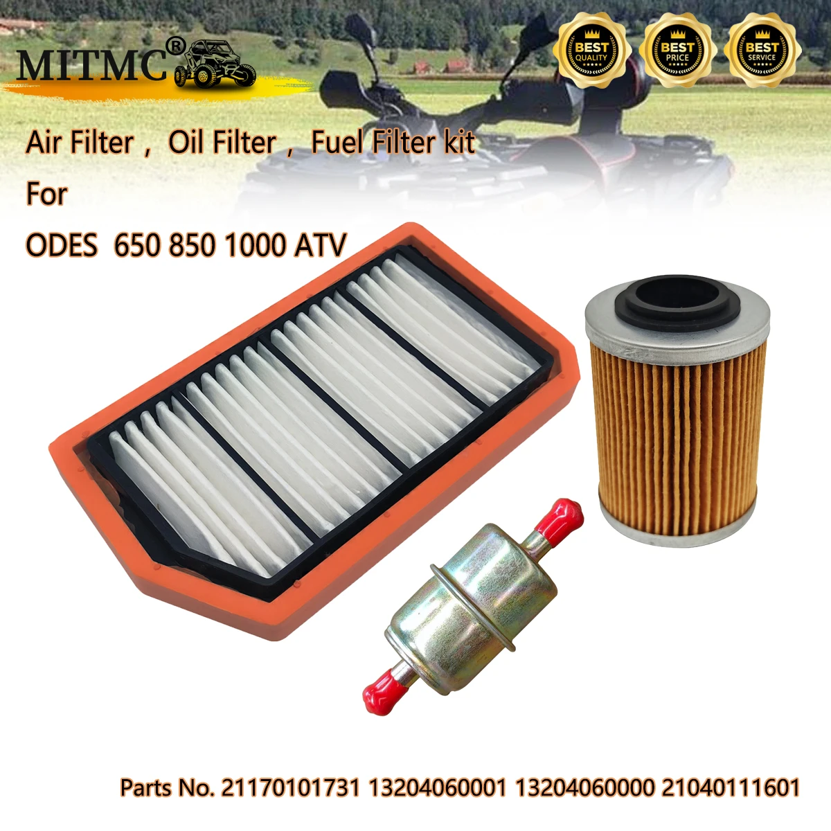 

Air Filter ，Oil Filter ，Fuel Filter Kit For ODES 650 800 1000 ATV 21170101731 13204060001 13204060000 21040111601