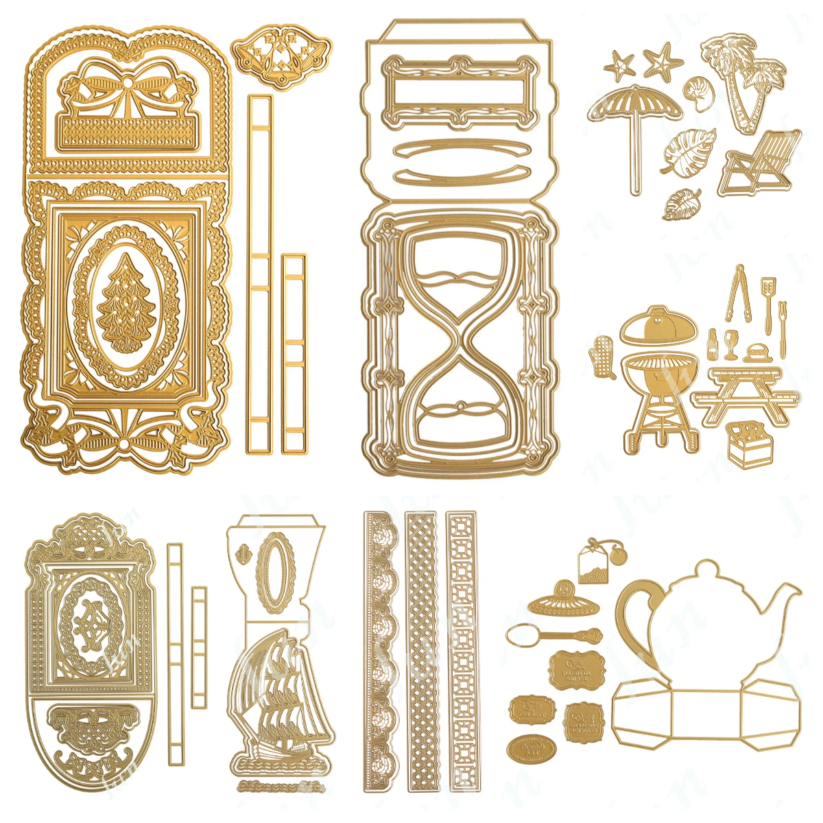 

3D Christmas Pulley Glass Metal Cutting Dies DIY Molds Scrapbooking Paper Making Cuts Crafts Template Handmade Card Big Die