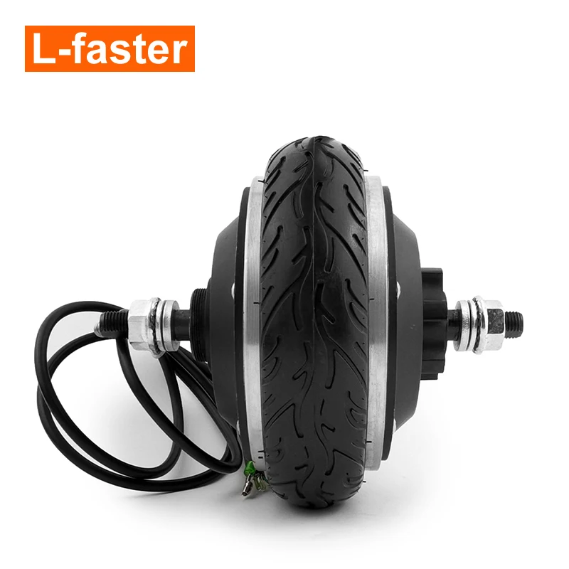 Brushless Geared Hub Motor Wheel, Low Speed, High Torque, 6.5 Inch, 24V, 36V, 350W, Electric Scooter Cart