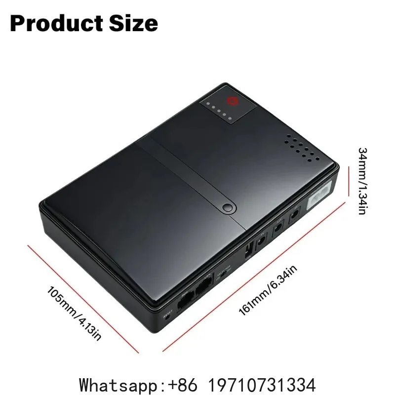 AC220-265V 18W UPS Uninterruptible Power Supply DC1018L 5V/9V/12V Backup Charger for Router Optical Cat Monitor Phone