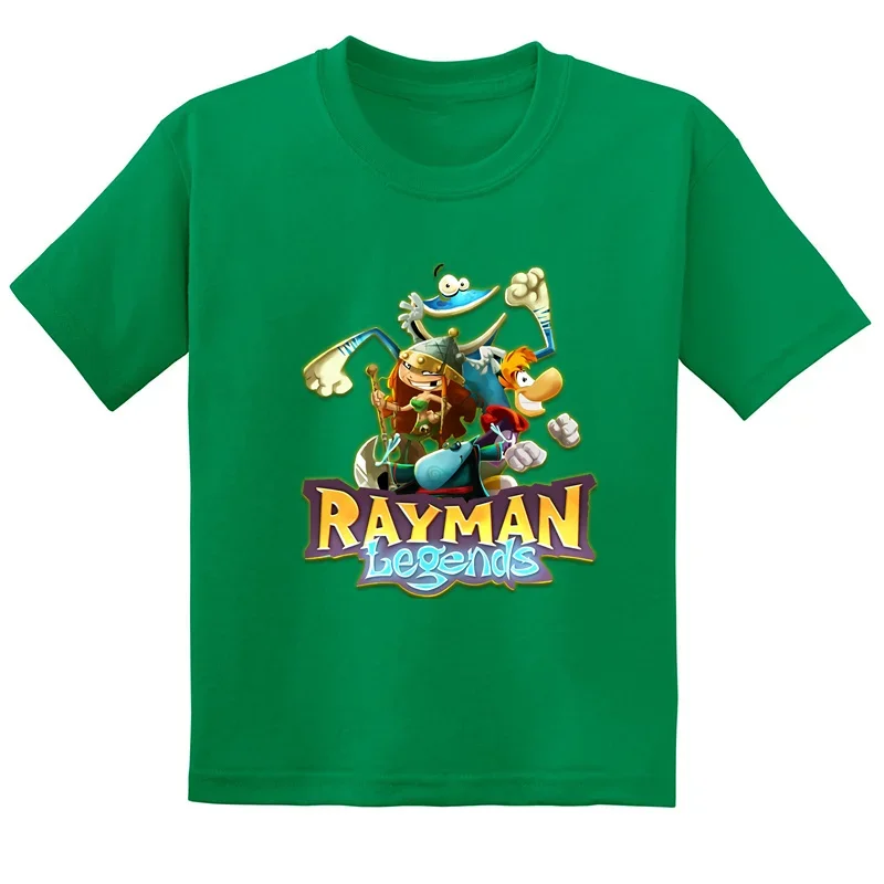 رائجة البيع Rayman Legends مغامرات طباعة مضحك الاطفال تي شيرت طفل الفتيان الفتيات ملابس الصيف الأطفال القطن قصير الأكمام تي شيرت #3