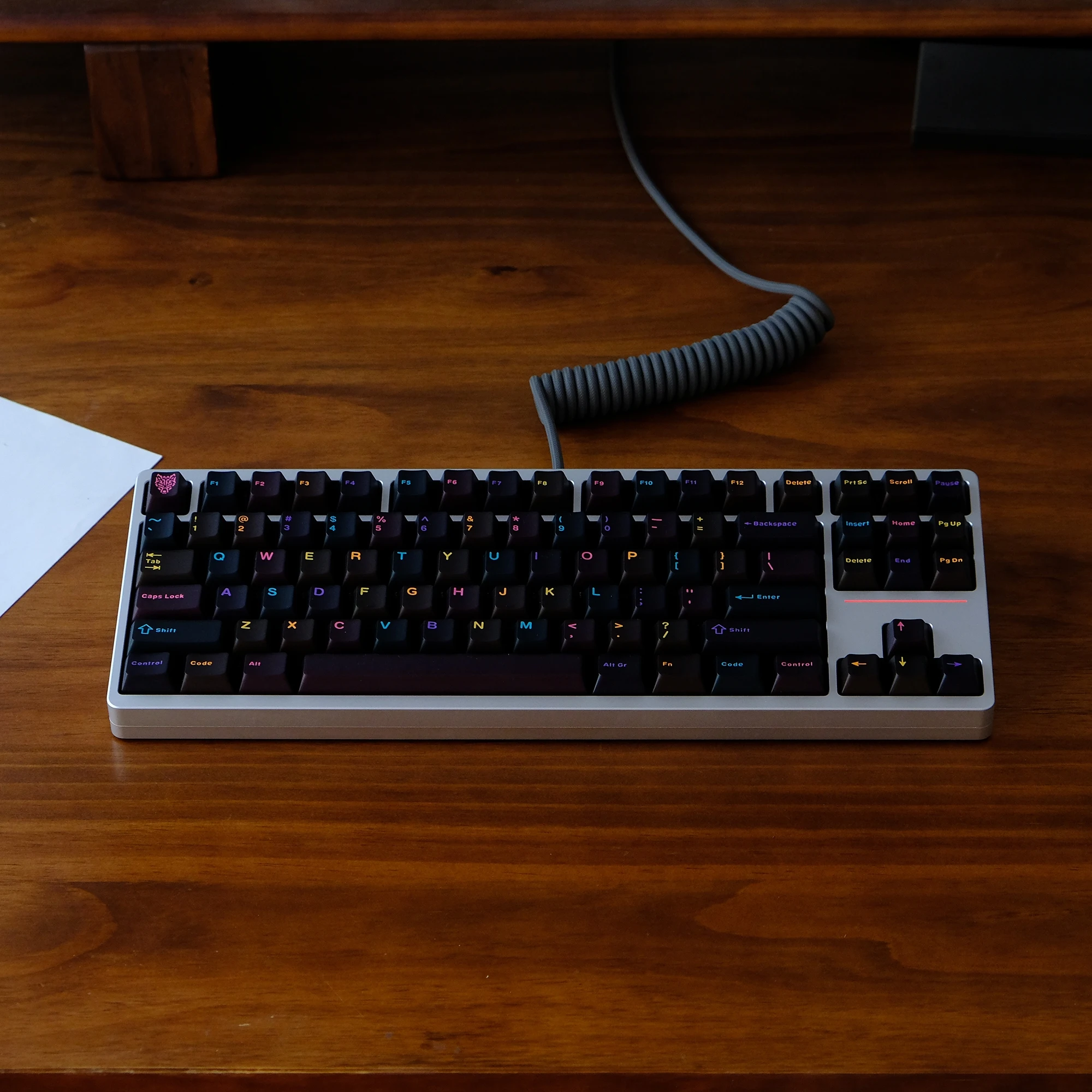 

114-клавишные полупрозрачные колпачки для клавиш с двойным выстрелом Cherry Profile, красочные колпачки для клавиш из АБС-пластика для переключателей Gateron Cherry MX, игровая клавиатура