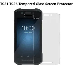 Tempered Glass Screen Protector for Zebra Symbol TC21 TC210K TC26 Barcode Scanner Mobile Computer,9H HD Protective Film