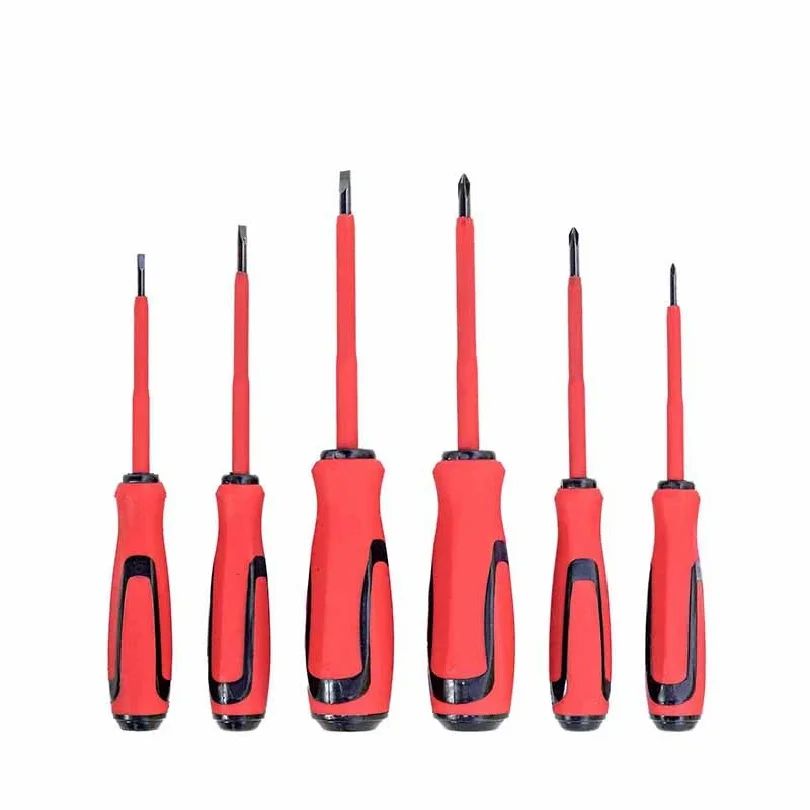 Insulated Screwdrivers High Hardness Chrome Vanadium Steel Cross Straight Heads Magnetic Screw Driver Electrician Hand Tool