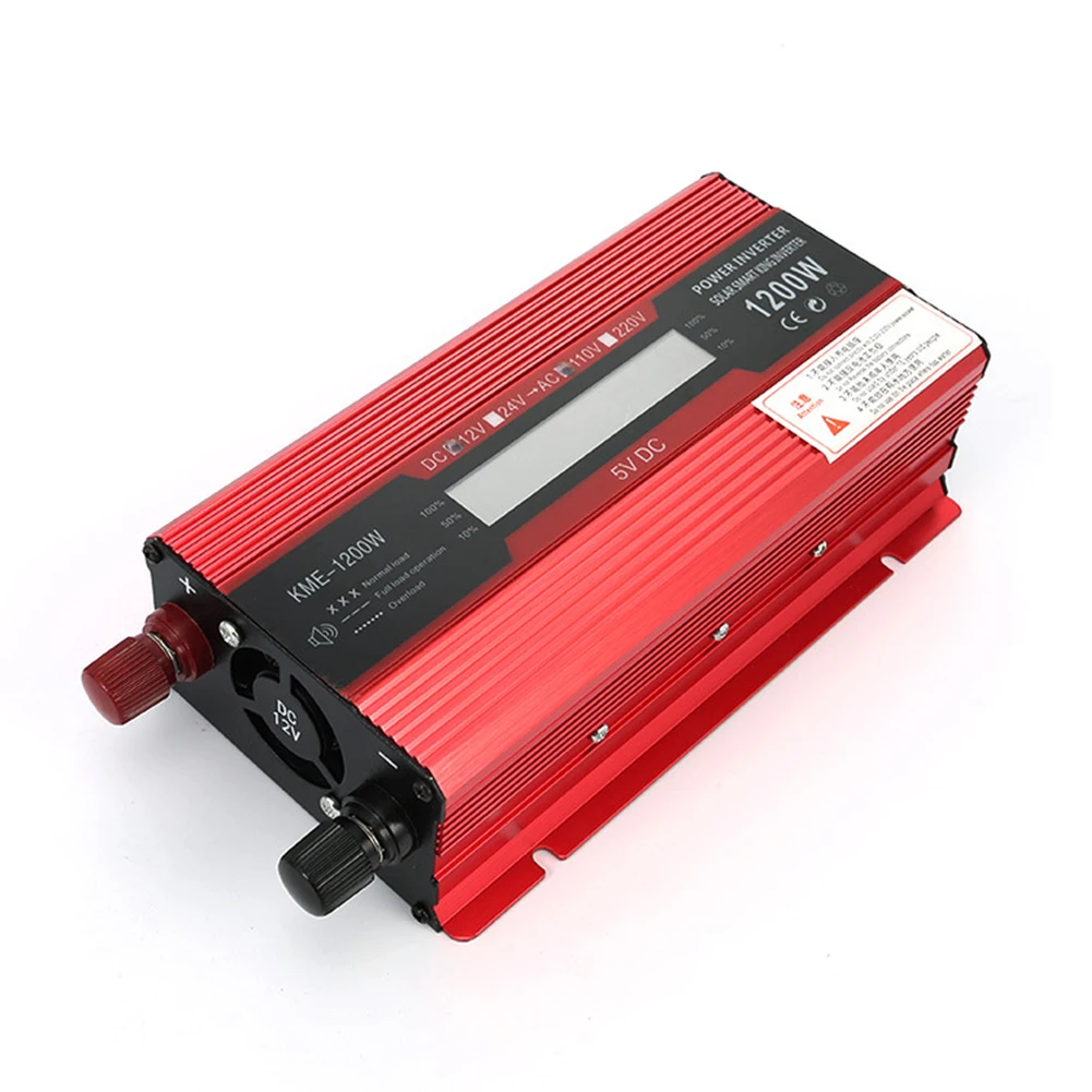 5000W Sine Wave Inverter High Power Car Inverter Solar Inverter 12V/24V-220V With 1 Power Cord Car Accessories