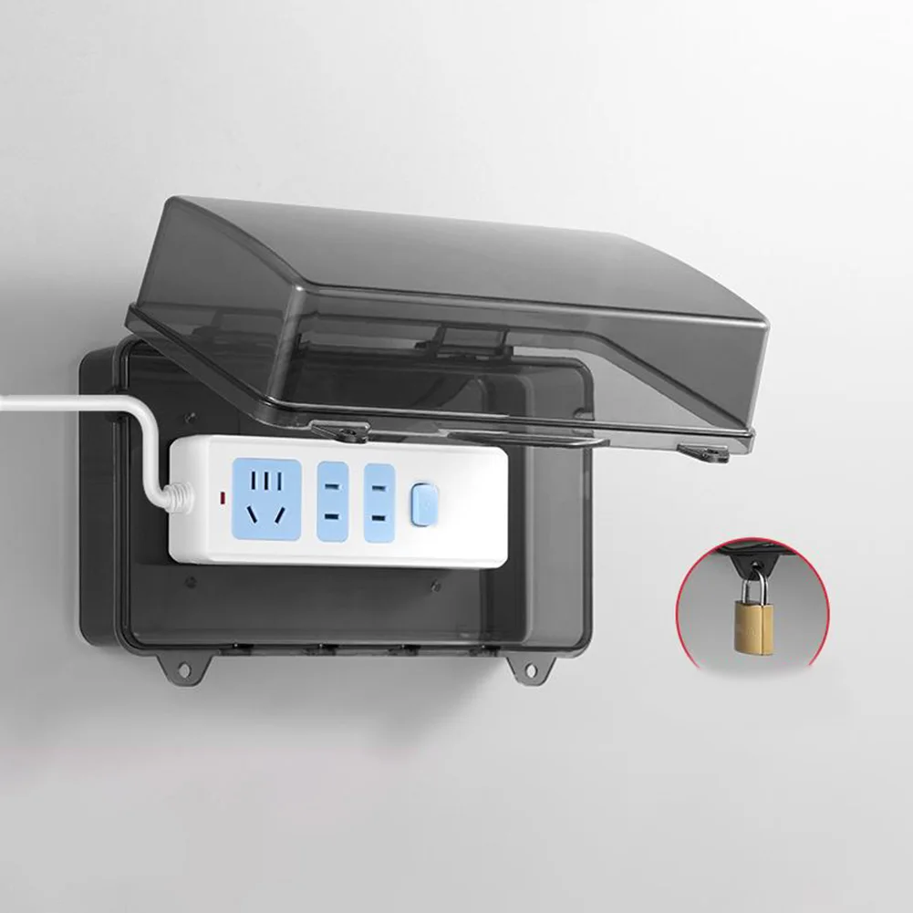 

23.5x12.4x10cm Outdoor Electrical Enclosure Compatible With Various Cables Secure Connections Weatherproof Cable Cover