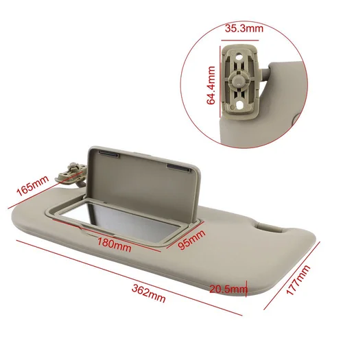 Imagen 2 del producto Adecuado para kia 2004-2009 sportage Parasol SPORTAGE Parasol interior 8520103010 8520203000 Parasol de coche PARA KIA