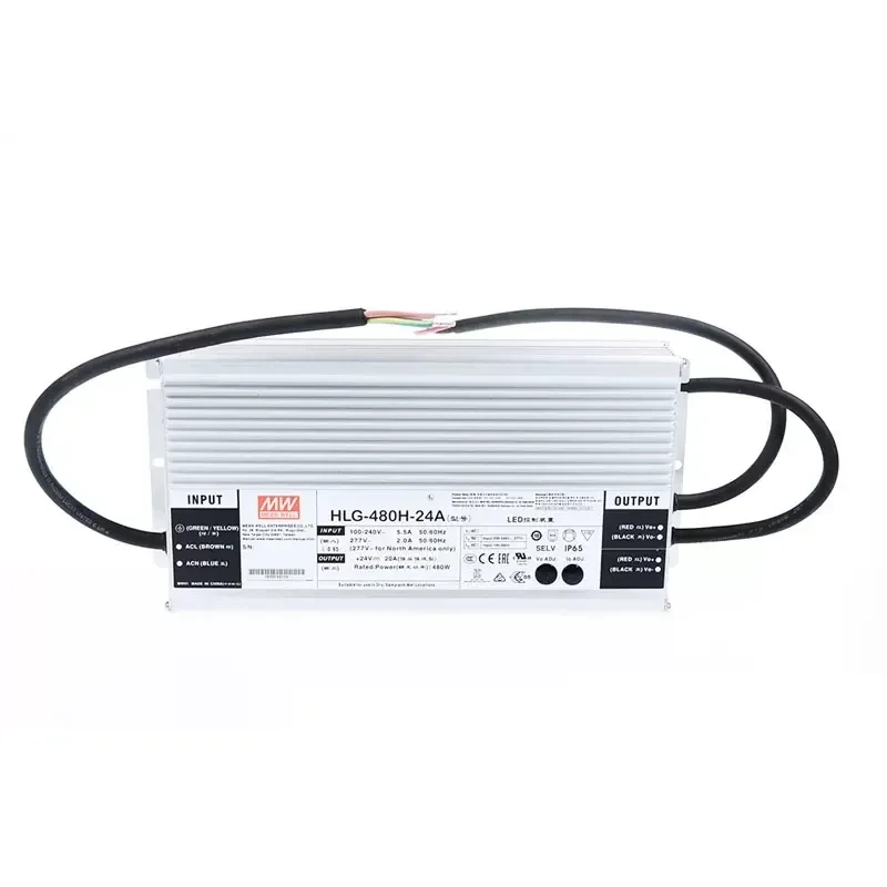 HLG-480H-24A/24B/30A/36A/36B/42A/48A/48B/54A/54B Taiwan MEAN WELL LED  Waterproof LED Power Supply 480W