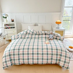1pc 100% Pure Cotton Duvet Cover Queen/King Size Striped Quilt Cover for Double Bed housse de couette Single Bed Cover for Kids