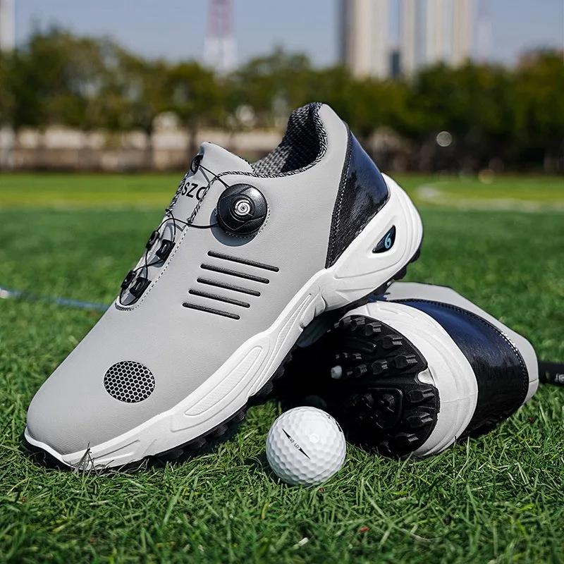 Mens Sneakers Fashion Rotating Buckle Designer Men Shoes Light PU Leather Casual Shoes Men Tennis Training Shoes Large Size39-48
