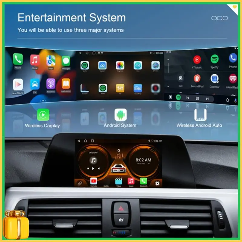 

Premium Wireless Carplay Adapter For IOS Android, Support Carplay Android Auto 2-In-1 Box , Mirror Link, 2G+32G, Android 13