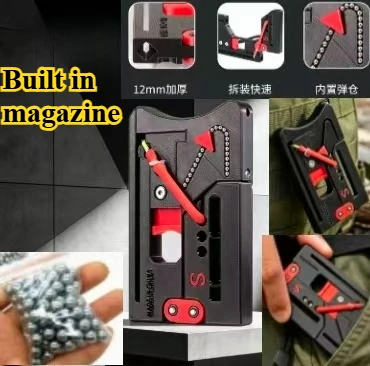 3D Printed Card Style Pocket Decompression Tool Portable EDC Folding Enhanced Version Powerful Hunting Tool Gift