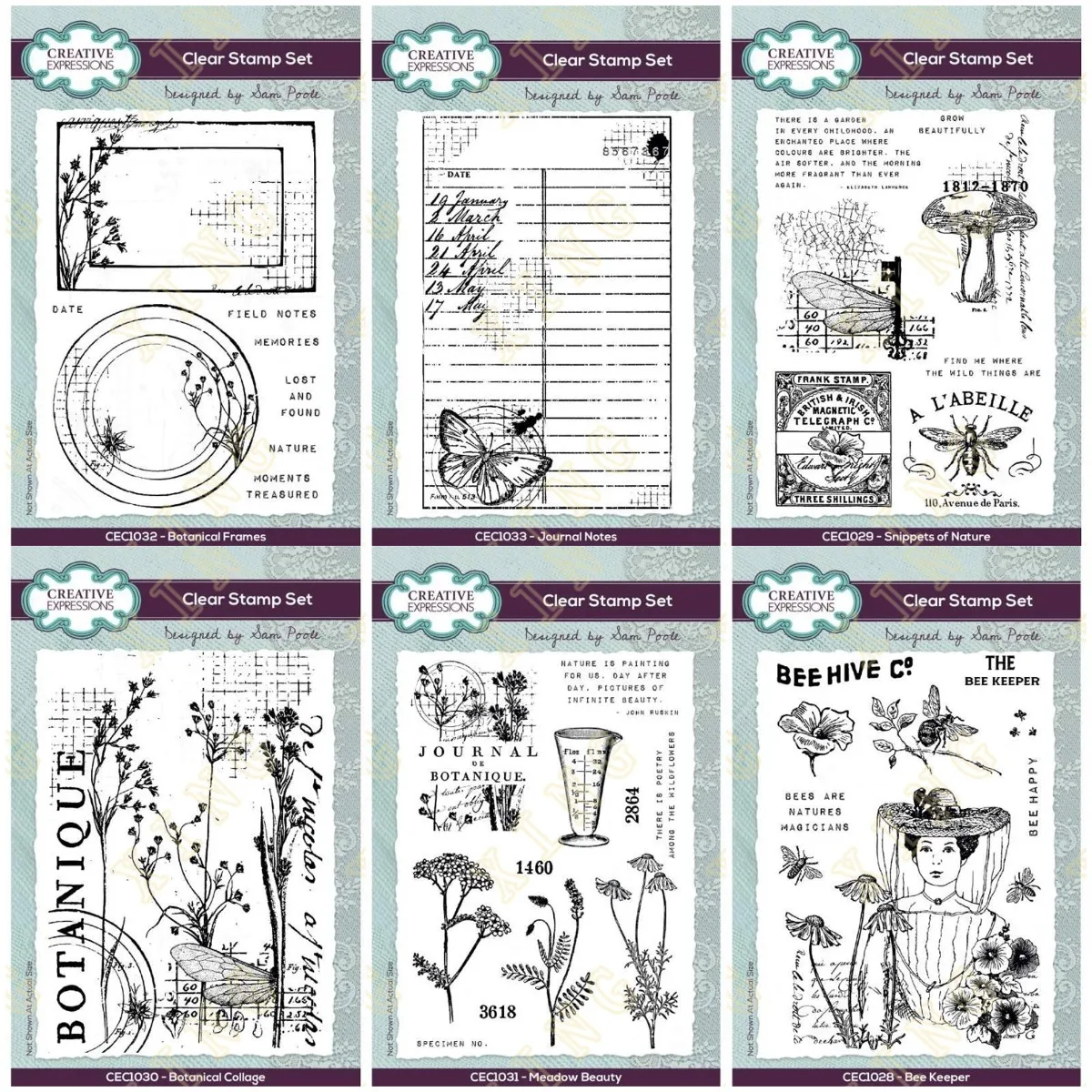 New Journal Notes Botanical Frame Clear Stamps Stencil Scrapbook Diary Decoration Embossing Template DIY Greeting Card Handmde