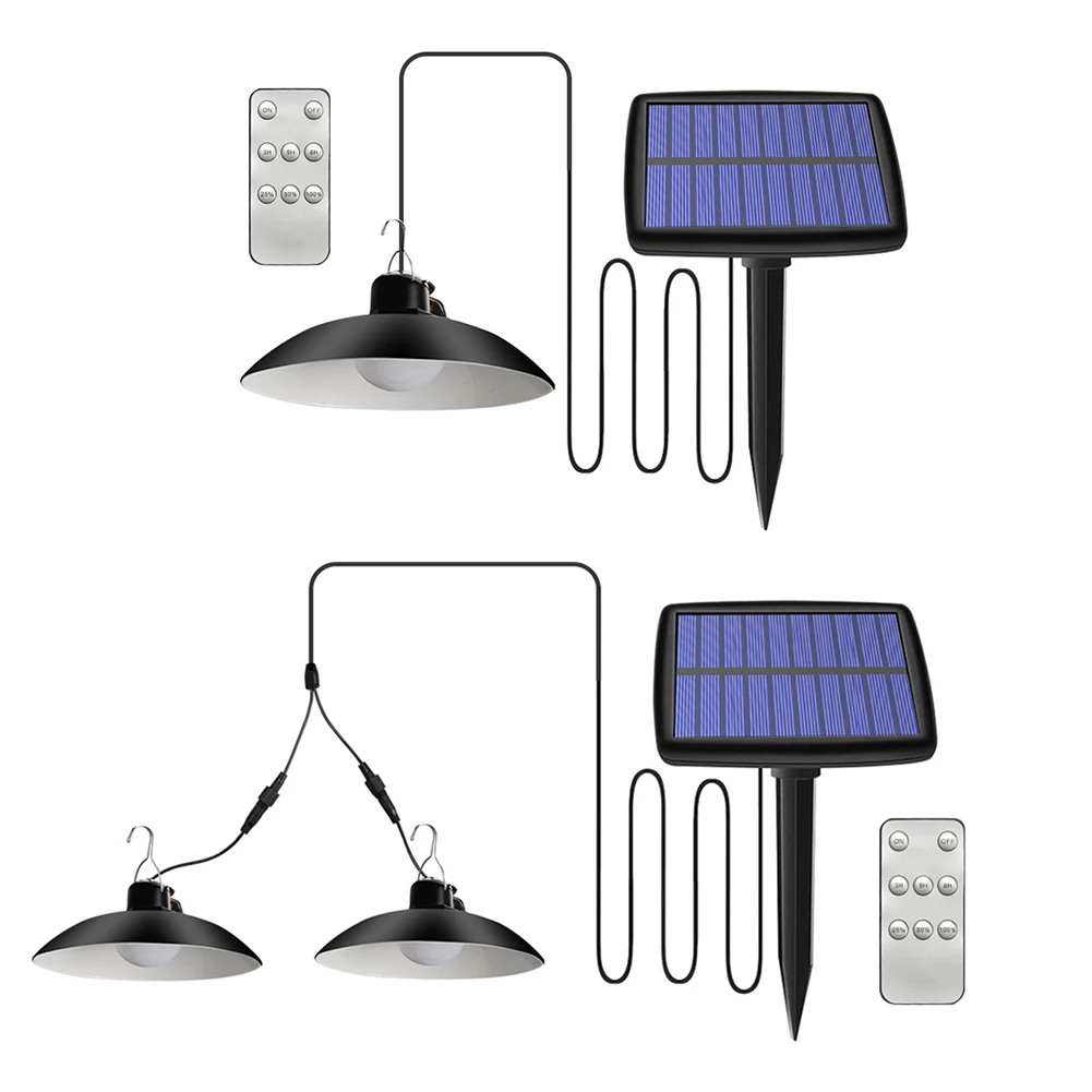 Split Solar Light Remote LED Light with Extension Outdoor Waterproof Wall Lamp Useful Sunlight Powered Lantern for Garden Street