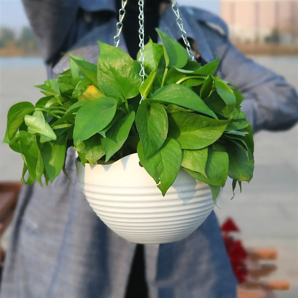 

3 комплекта подвесных цветочных горшков, 3 комплекта, многофункциональные садовые горшки для растений для наружного использования, внутреннего балкона, сочных растений, цветочных контейнеров