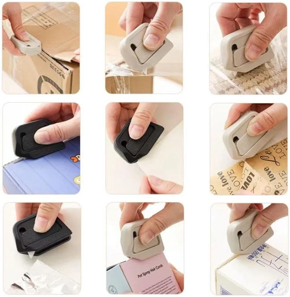 2 عبوة من قطع صندوق السيراميك المغناطيسي الصغير، سكاكين المرافق التلقائي، فتاحة العبوات المحمولة للورق المقوى والحرف اليدوية والاستخدام اليومي