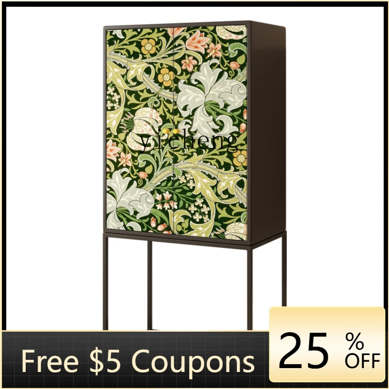 

W3-20 Vintage Chest of Drawers Hotel Dining Room/Living Room Bedroom Tailstock High-Leg Storage Clothes Closet