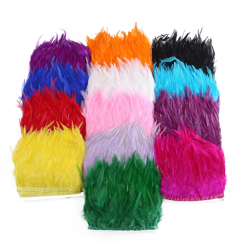 1Meter 10-15Cm Saddle Pheasant Feather Trim Craft Band Tassel For Handicrafts Sewing Accessories Party Costume Plumes Decoration