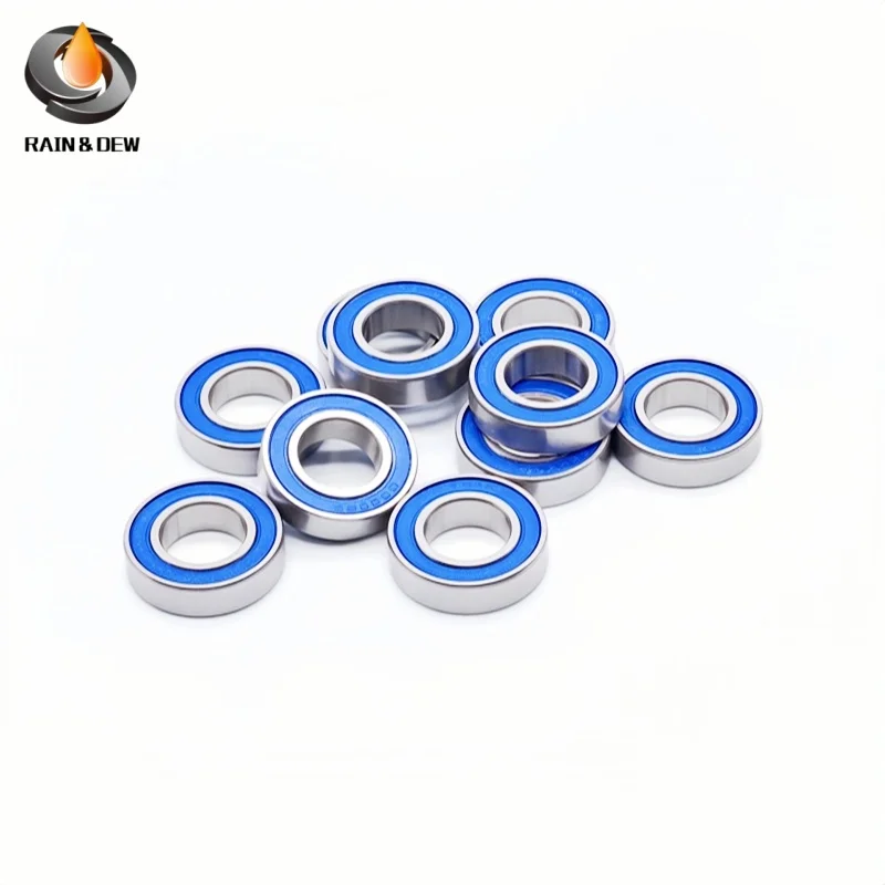 6PCS 6800-2RS Bearing 10x19x5 mm ABEC-7 10 19 5 6800RS Metric Thin Section Ball Bearings For Bicycle Hub Front Rear Hubs Wheel