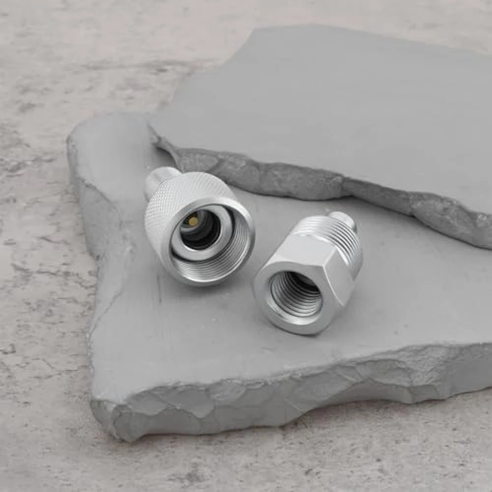 Silver Hydraulic Coupler Sturdy Hydraulic Quick Connector Hydraulic Connector Quick Connector 6.35mm NPT Connection