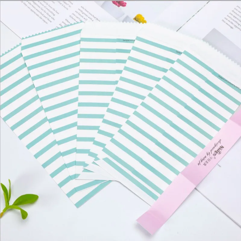 20pcs cartoon envelope pattern mixed mailer paper envelopes for letters love stripe DIY 19.5*9CM