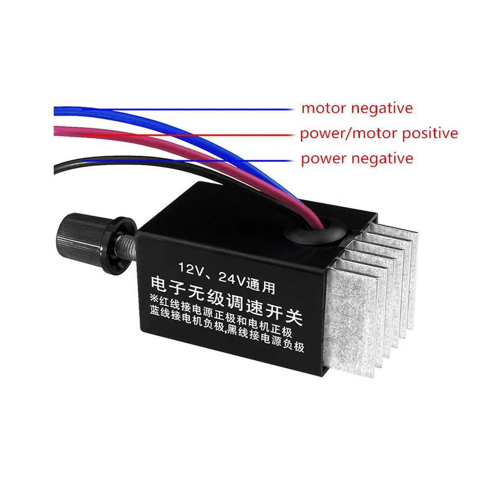 

10A PWM DC Motor Speed Controller Module 12V/24V Adjustable Regulator Drive Switch for DIY Industrial Equipment