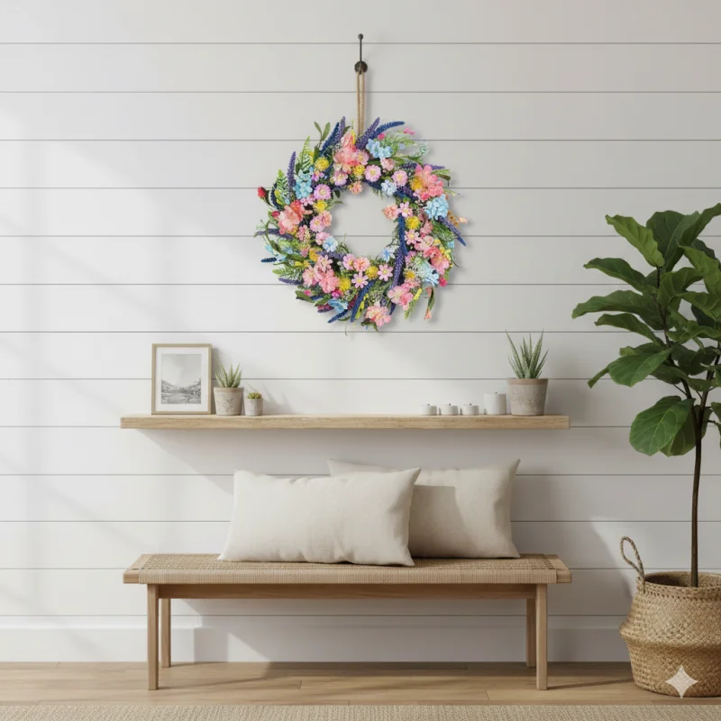 Artificial Daisy Flower Wreath - Home Decor Daisy 评论和价格