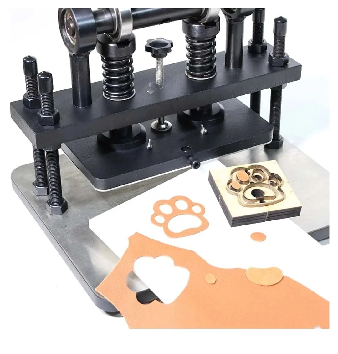 Cutting Machine 260*120mm Knife Mold Stamping Cloth Leather Blanking Press Molding Machine New Small Manual Press Leather Die