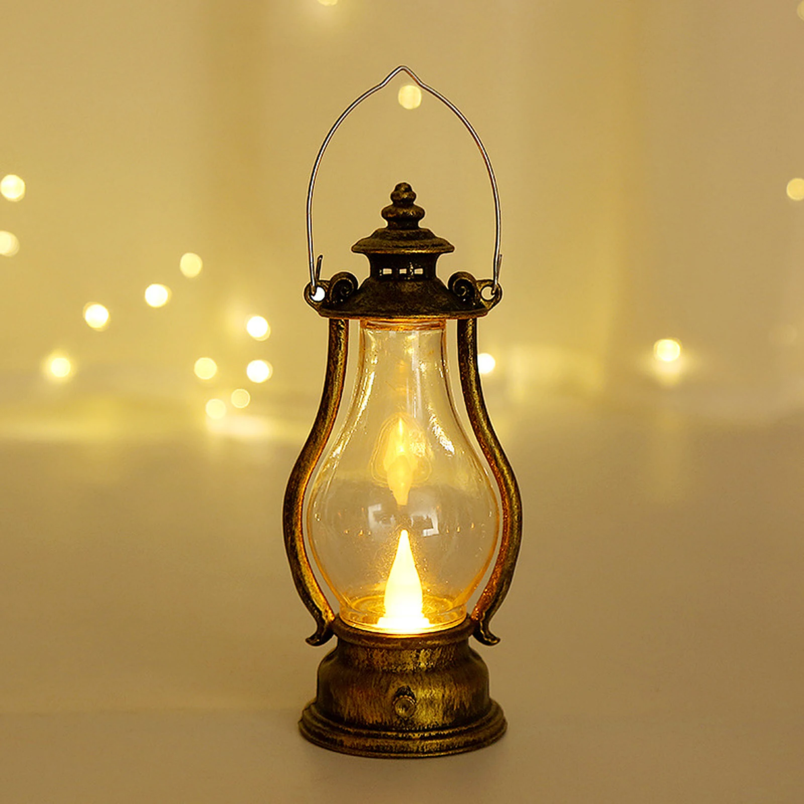 

2 Pcs Indoor Decor Light Lamp Lights Led Vintage Retro Table Lamps