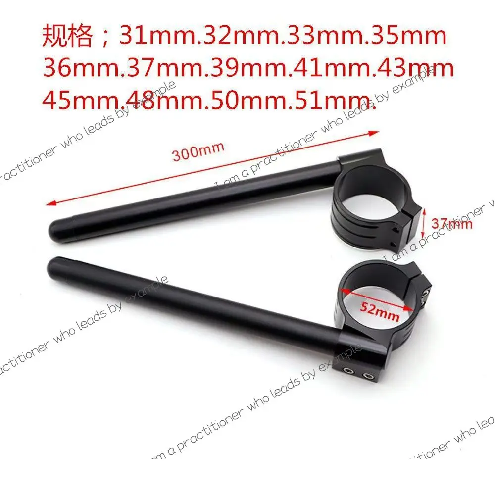 Stang Sepeda Motor 31MM-51MM multi-kaliber model serbaguna, stang aluminium alloy serbaguna