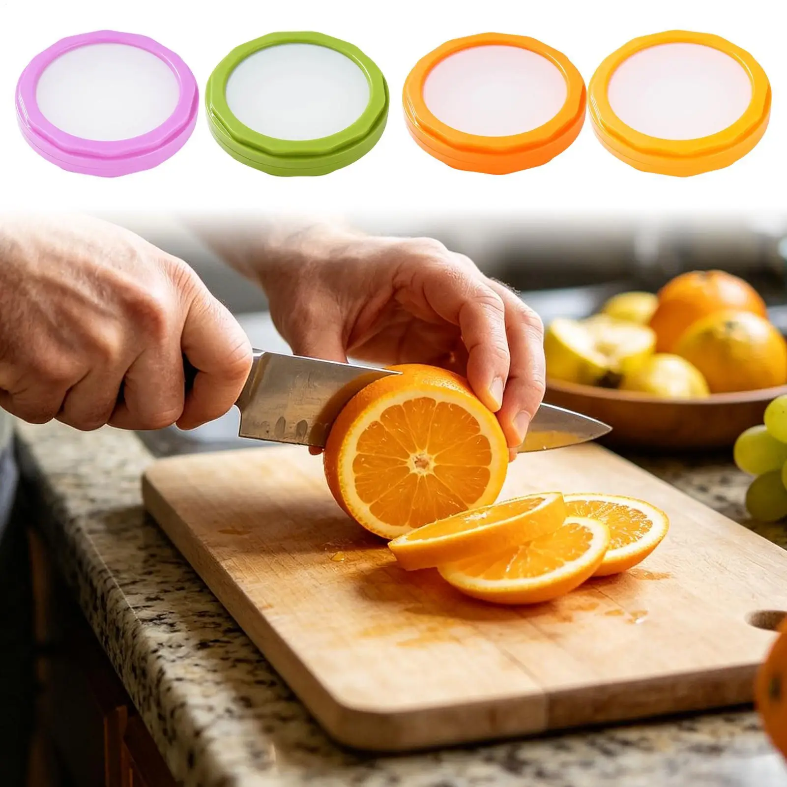 Avocado Saver 4-Piece Kitchen Onion Pods Fruit Storage Containers For Home Refrigerator Food Vegetables Tomato Potato Garlic view 3