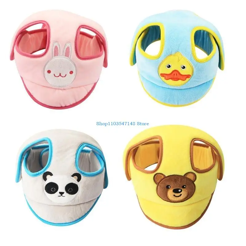 P88B أغطية الرأس اللطيفة للرضع لغطاء الرأس للحماية مع وسادة مضادة للسقوط لتعلم المشي